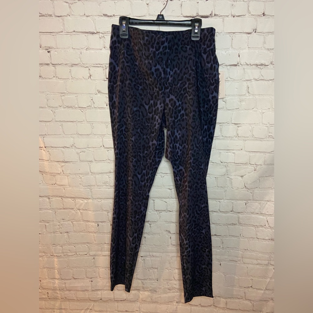 NWT Philosophy Republic Clothing Blue Leopard Print Pull On Pants Size 6